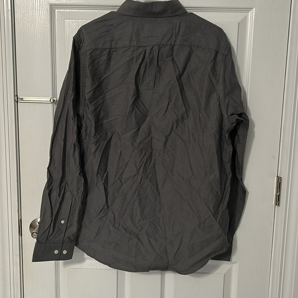 NWT Goodfellow Standard Fit Casual Button Down Dress Shirt Gray Size Large - Picture 5 of 5